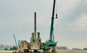 新建开云网页版登录入口工程-先进制造业产教融合基地施工项目首根工程桩试压成功